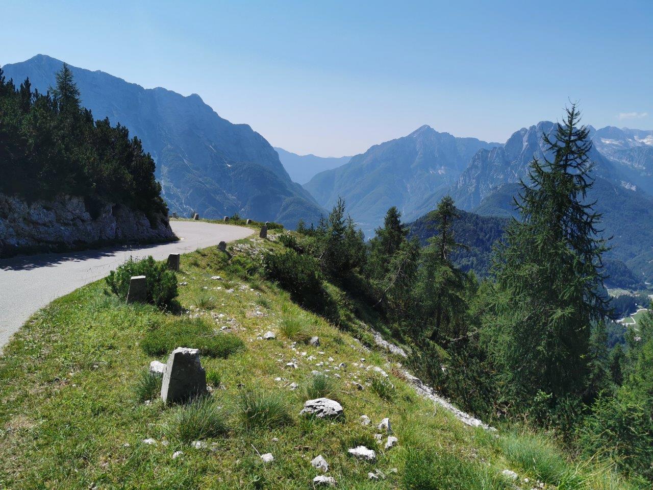 mountain route in soča valley